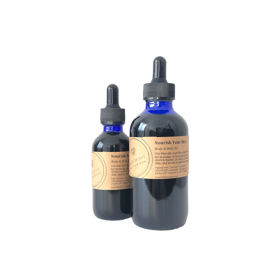 Body & Belly Oil to Prevent Stretch Marks Pregnancy & Postpartum All Natural Skin Care