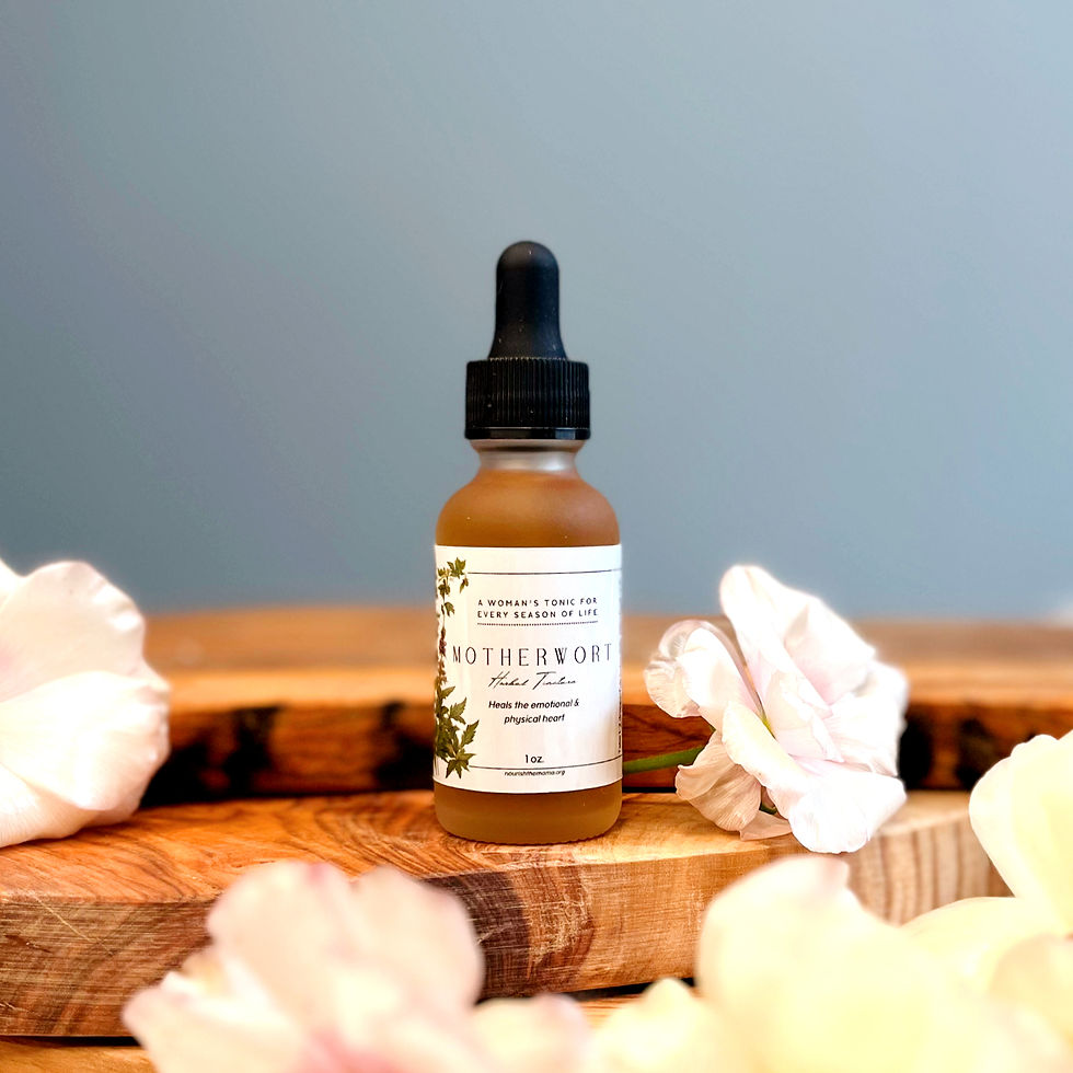 Organic handcrafted Motherwort Tincture benefits all stages of a woman's life