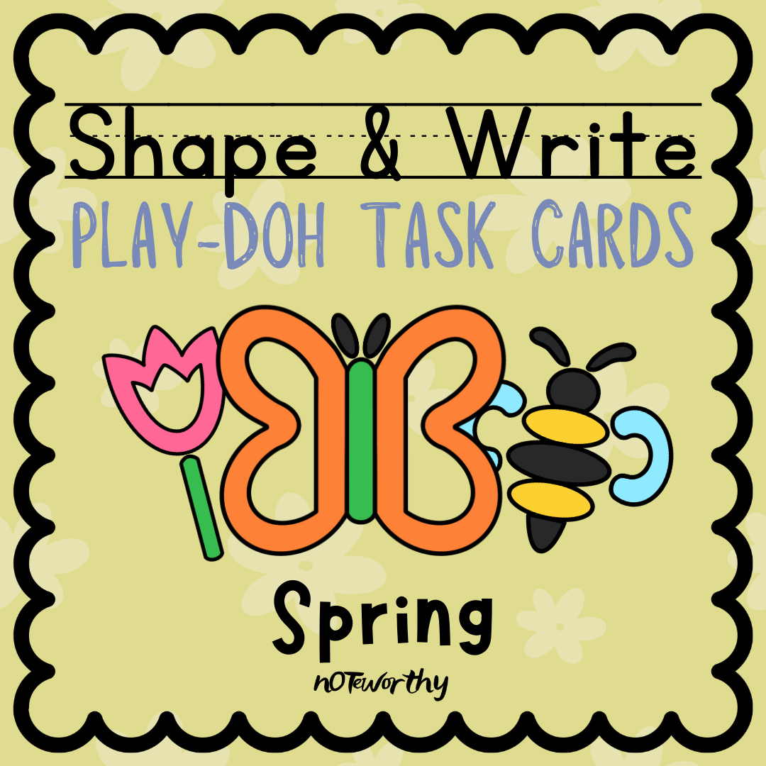 Spring Play-Doh Task Cards: Fine & Visual Motor OT Handwriting Dough