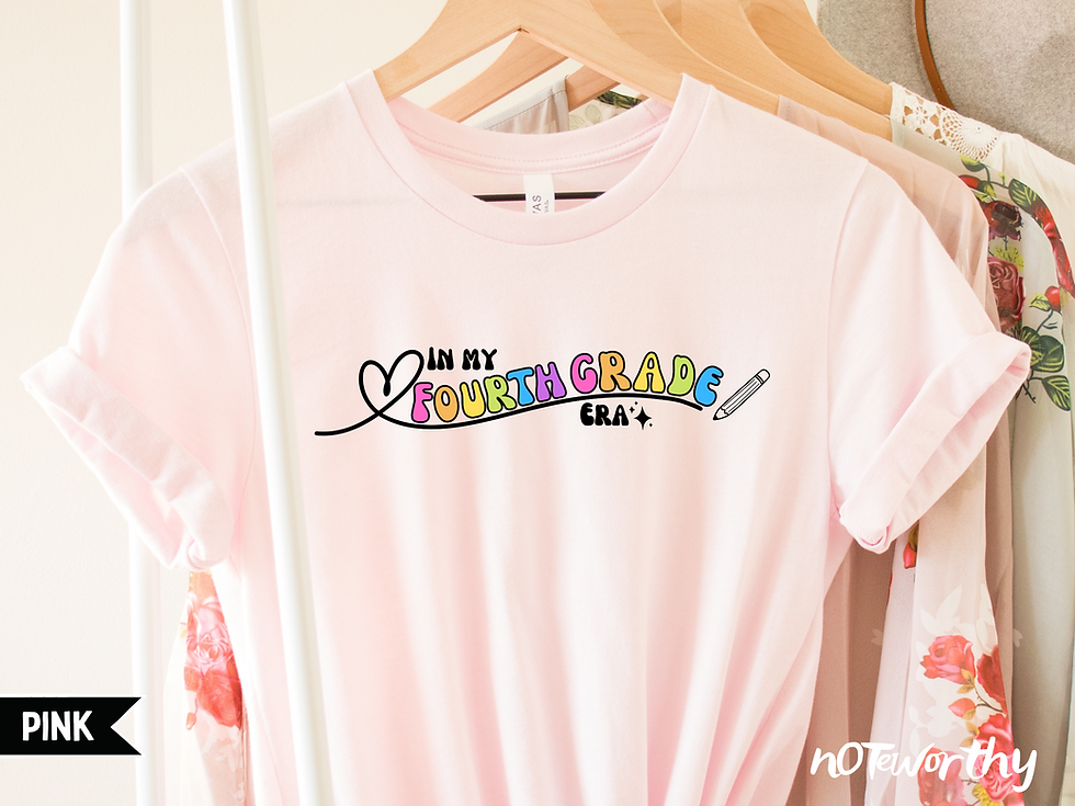 Thumbnail: Fourth Grade Teacher Shirt, "In My Fourth Grade Era," 4th Grade Group T-Shirt