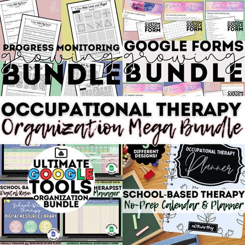 Occupational Therapy Organization MEGA Bundle OT Documentation ...