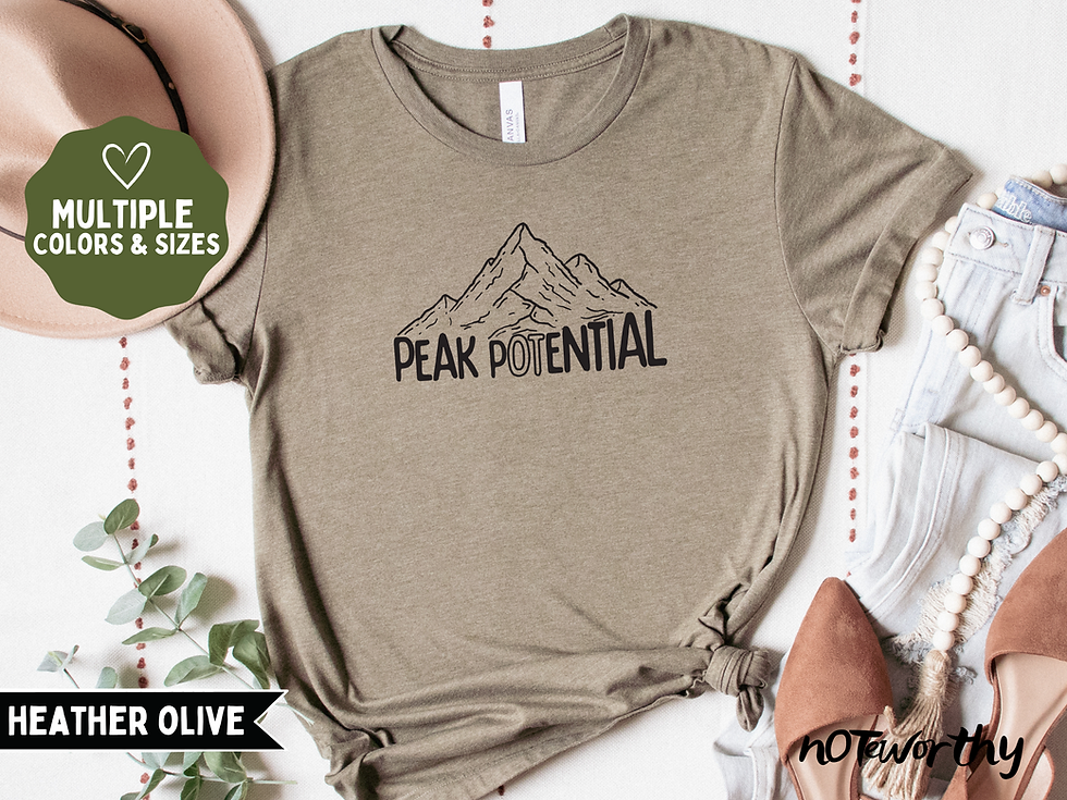 Peak Potential Occupational Therapy Shirt, OT Outdoorsy Motivational Therapist