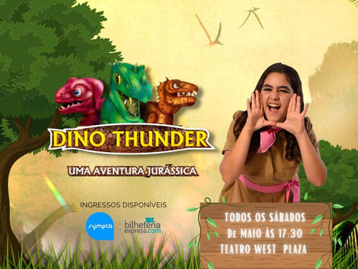 Marina Merola é embaixadora do espetáculo Dino Thunder