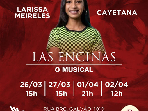 Larissa Meireles estreia musical em São Paulo