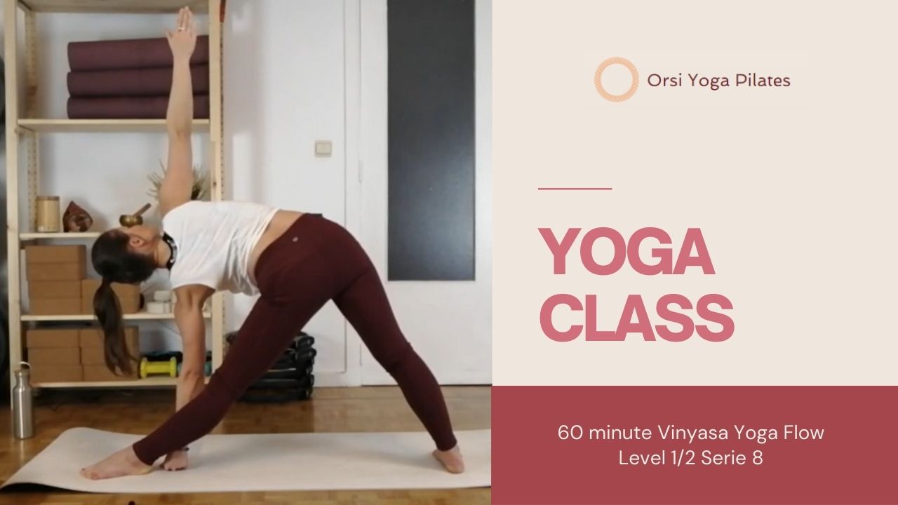60 minute Vinyasa Yoga Flow Level 1/2 Serie 8