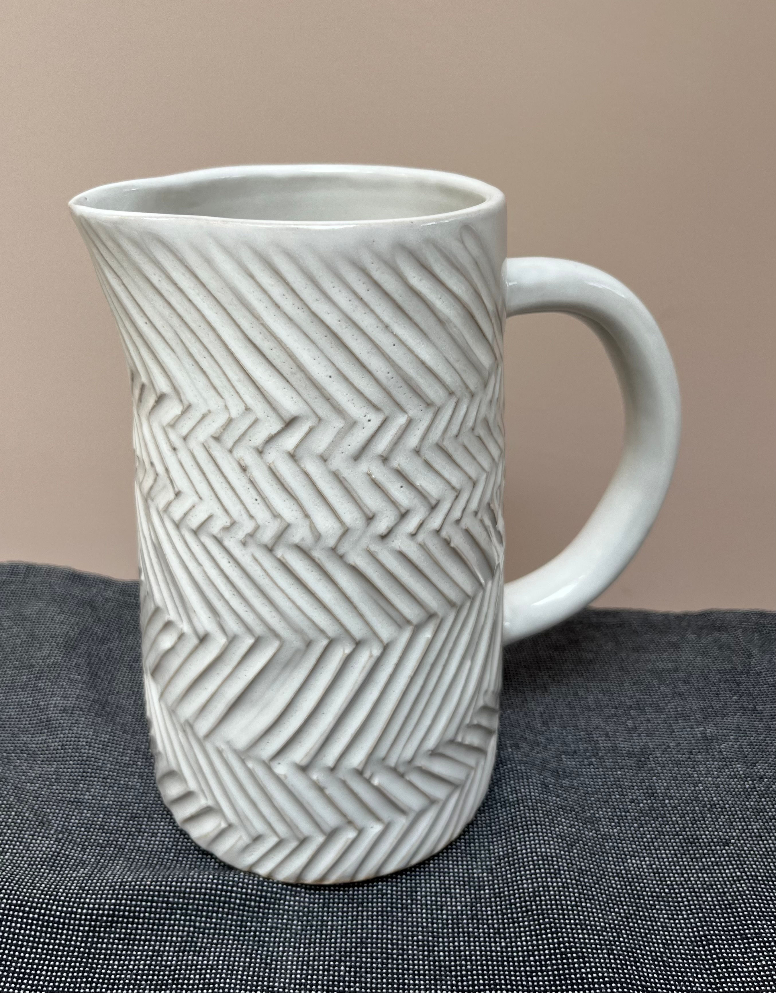 Large textured jug
