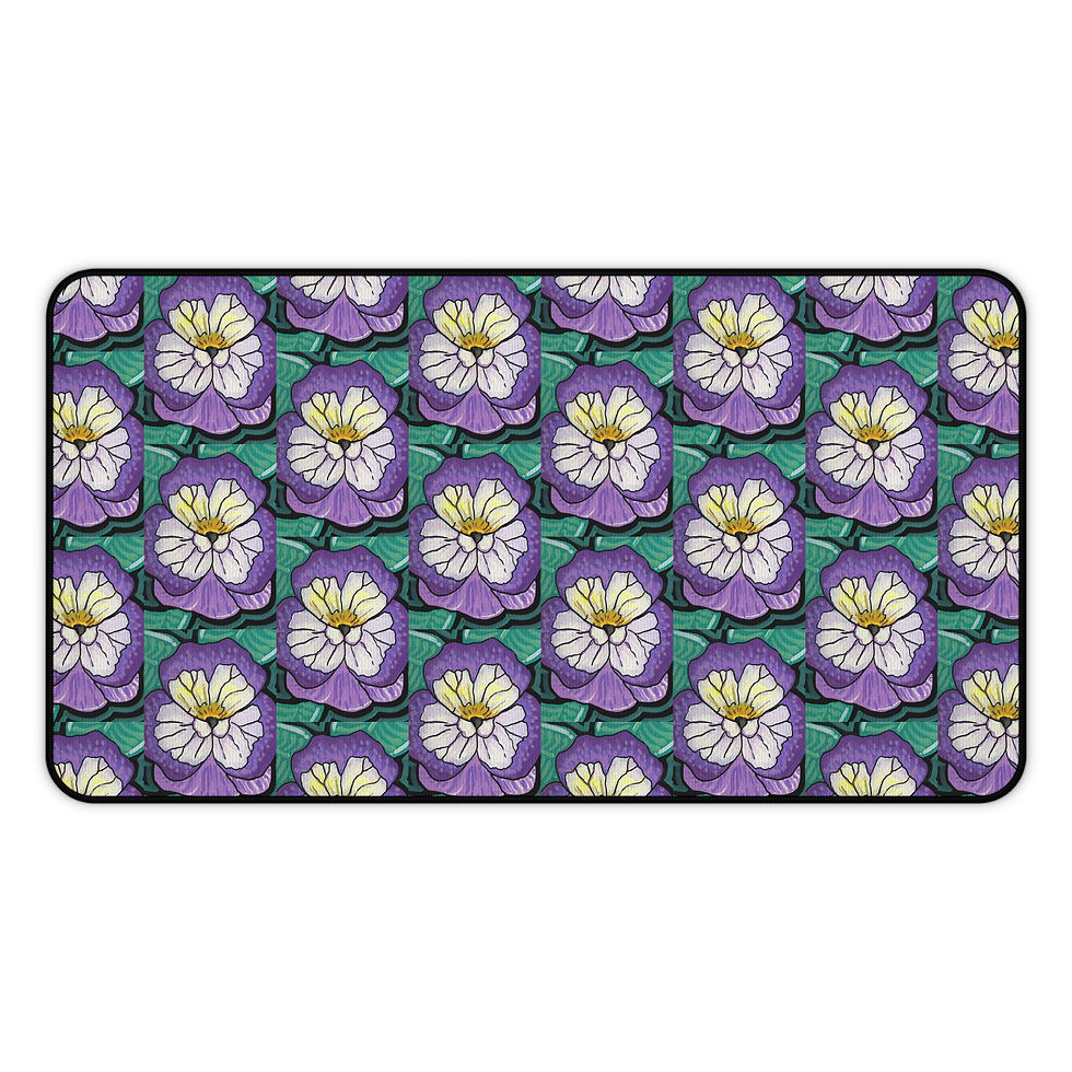 Thumbnail: Copy of Colorful Flower Pattern Desk Mat | Mouse Pad