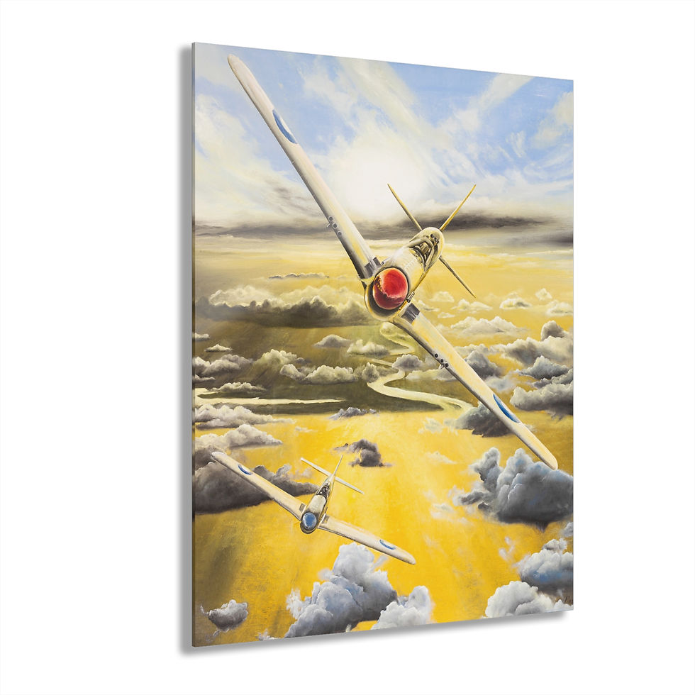 Thumbnail: P51 Fighter Planes Canvas Print