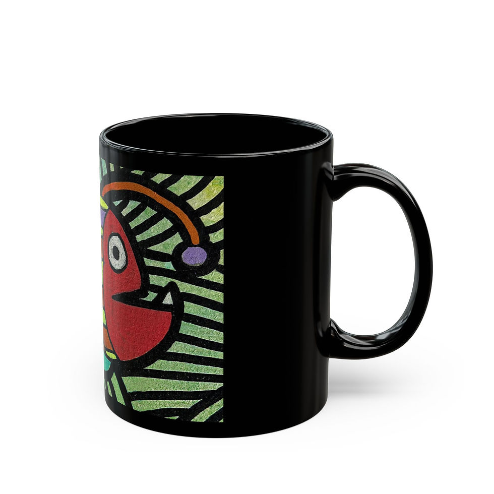 Thumbnail: Colorful Striped Fish Coffee Mug 
