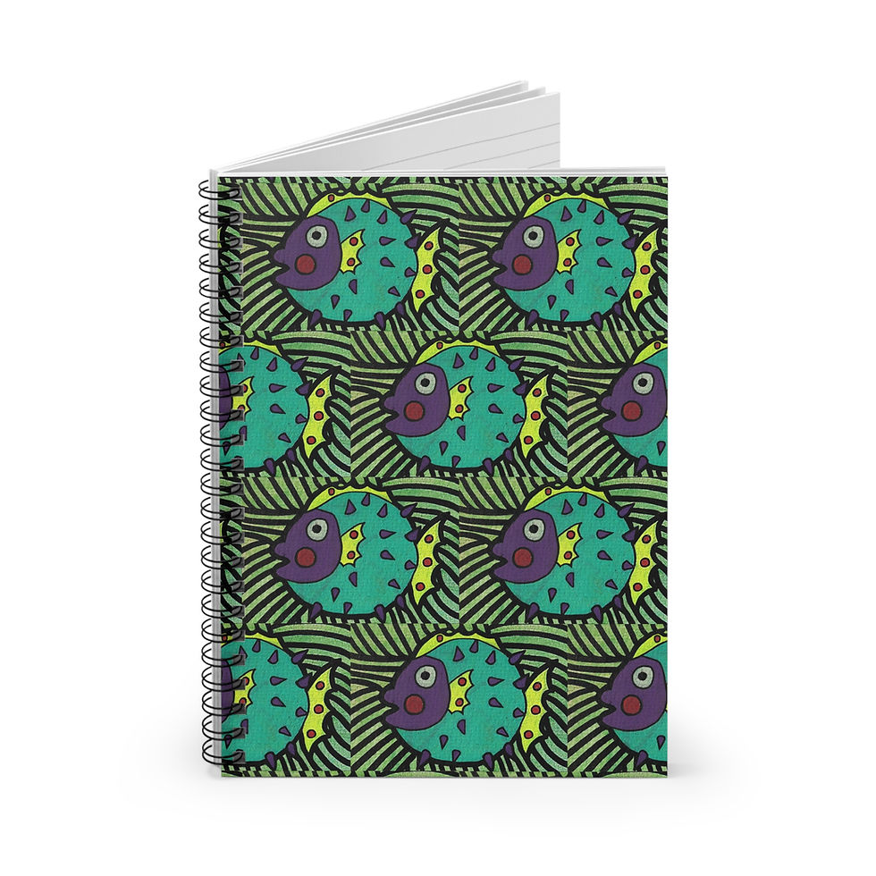 Thumbnail: Colorful Abstract Fish Notebook