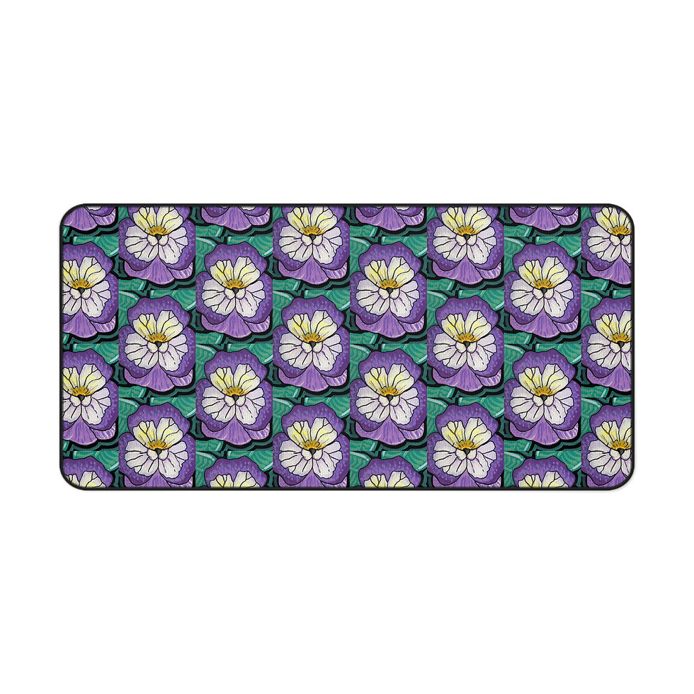 Thumbnail: Copy of Colorful Flower Pattern Desk Mat | Mouse Pad