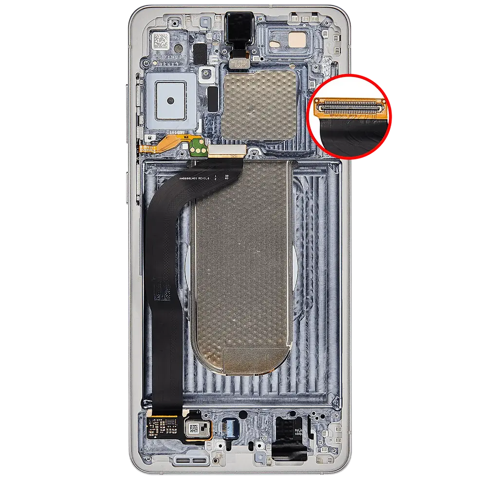 Thumbnail: OLED Assembly With Frame for Samsung Galaxy S25 Edge (Service Pack) – Titanium