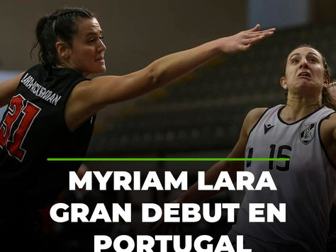 Myriam Lara consigue doble-doble en su debut con Guifoes de Portugal