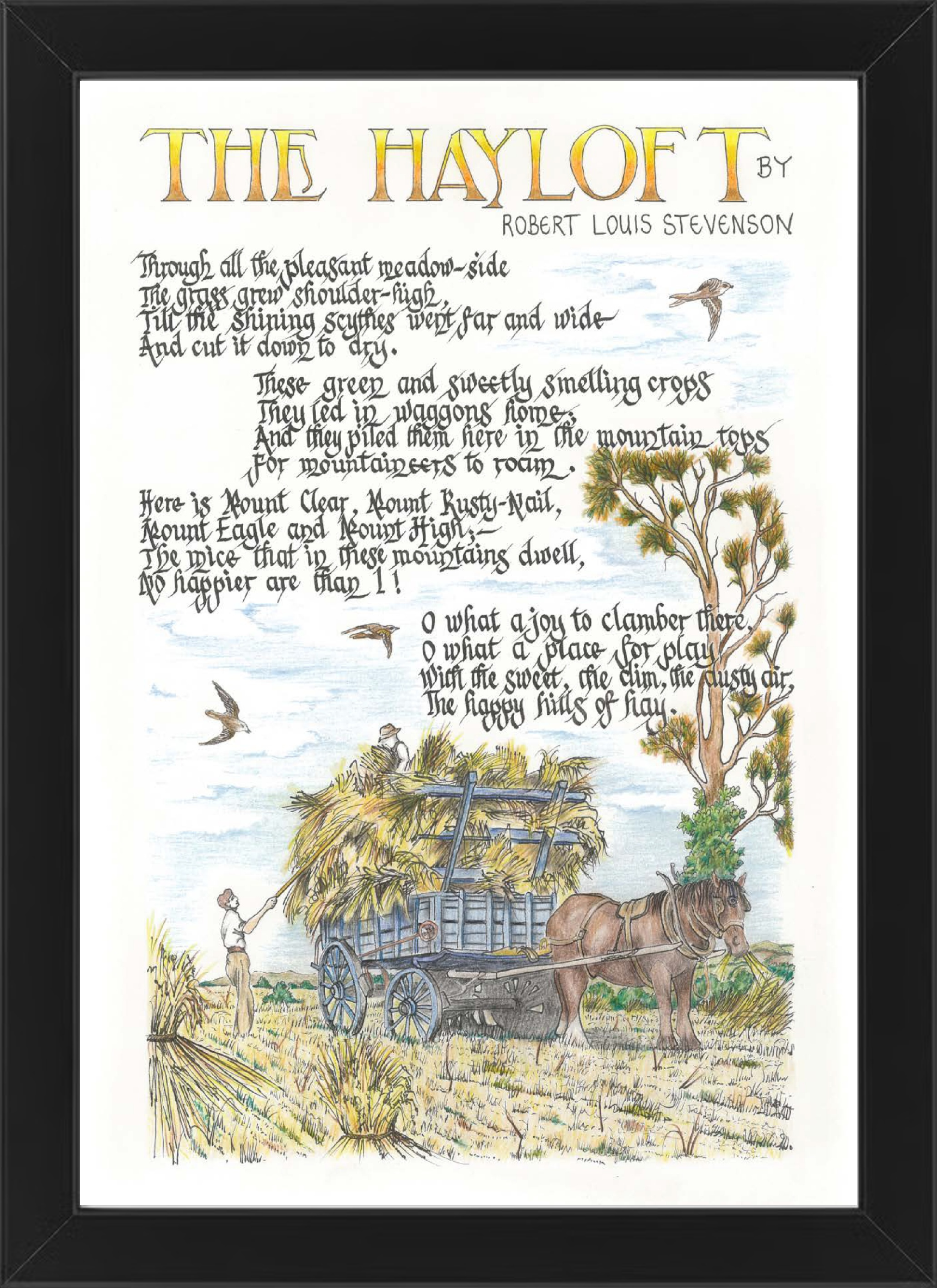 The Hayloft - A4 Framed Print