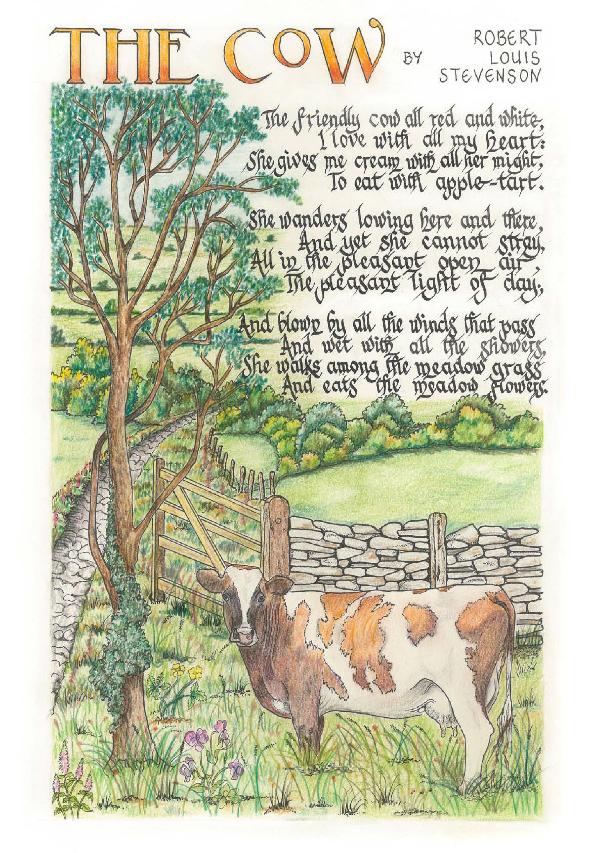 The Cow - A4 Print