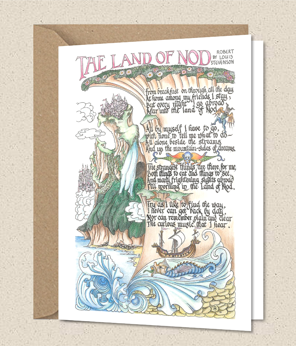 Thumbnail: Set of 8 A5 Cards - Robert Louis Stevenson Collection 1