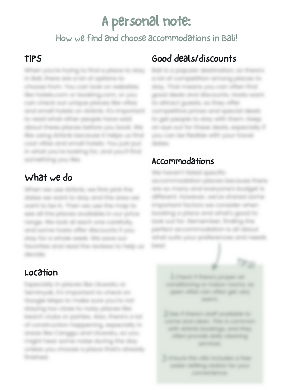 Thumbnail: Bali Travel Guide / E-book + Google Maps pinpoints