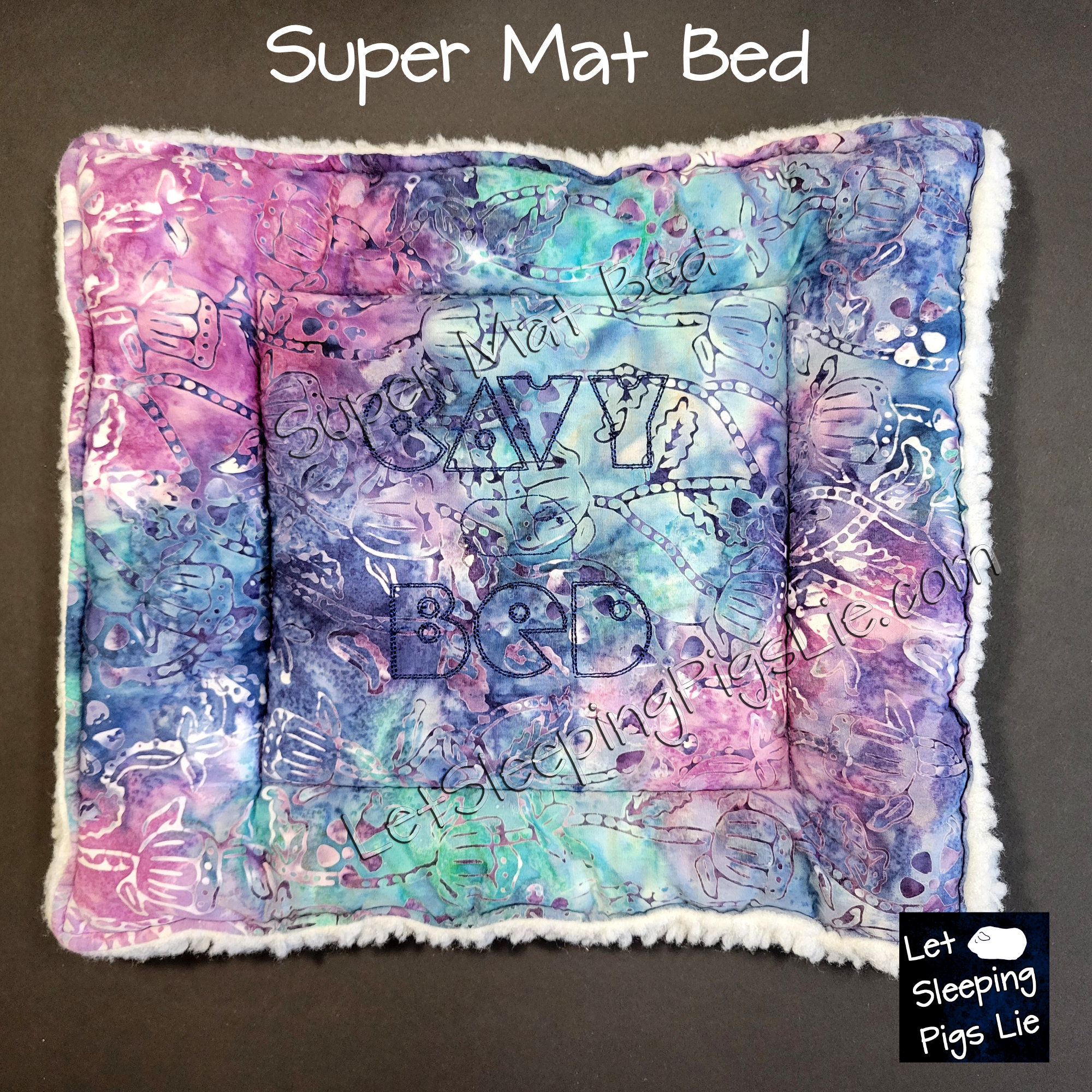 Floral Blues Batik Super Mat Bed