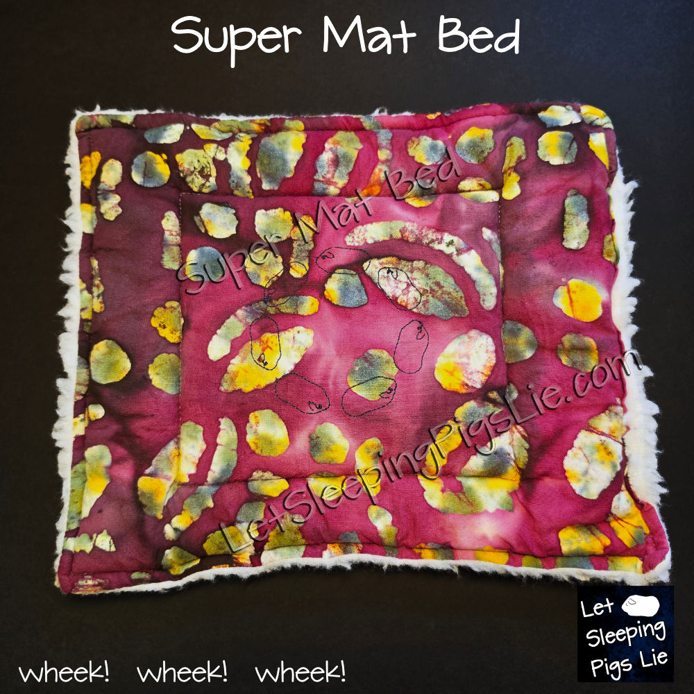 Burgandy Batik Super Mat Bed
