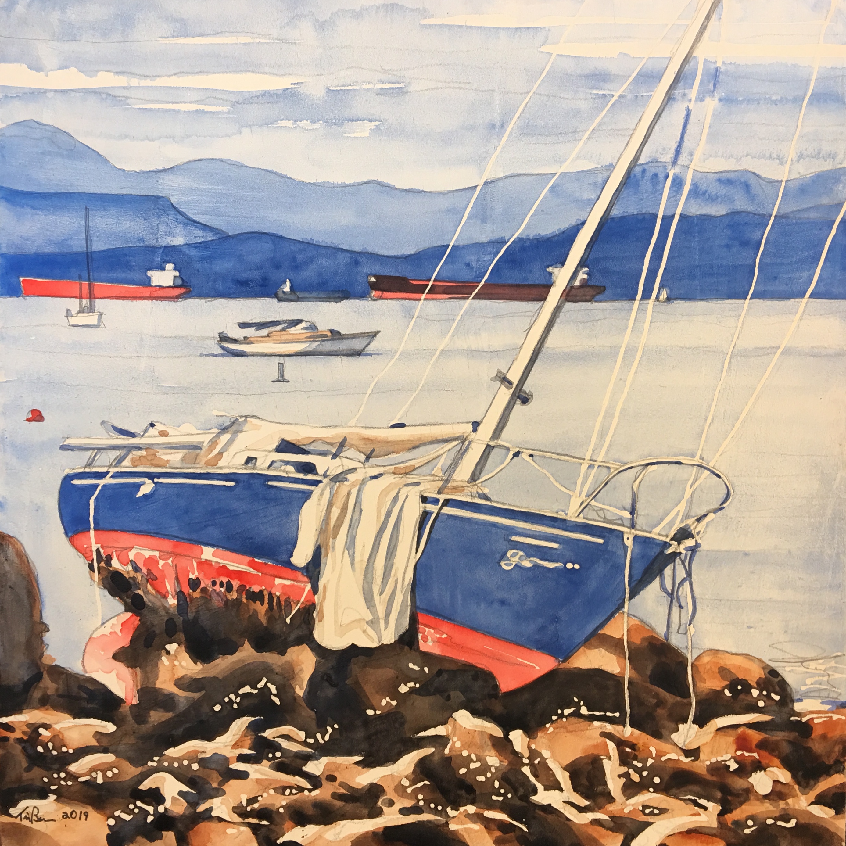 Shipwrecked in English Bay