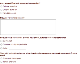 Product testing form