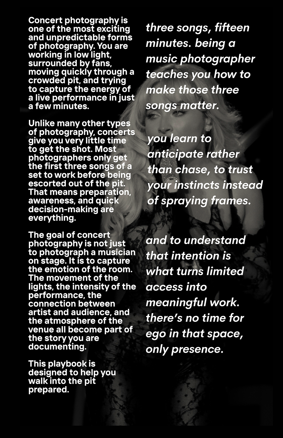 Thumbnail: Concert Photographer Playbook - DIGITAL COPY