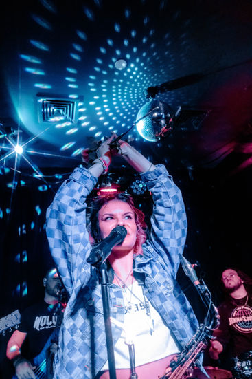 Enrose perfroming at Berlin in NYC on their Glad It Happenend Tour on March 28, 2026. Photo by Rebecca McDevitt