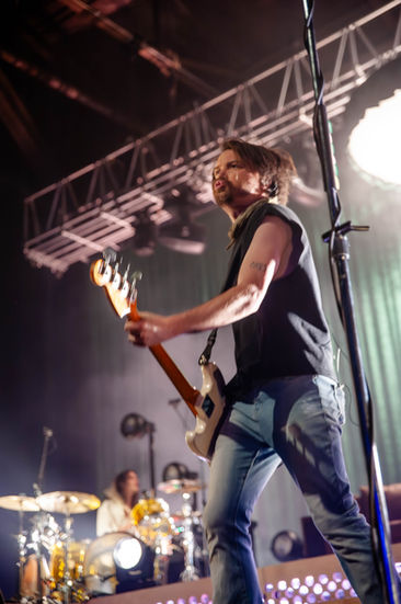 The Maine performing on the I Love You But I Choose The Maine Tour on April 17th at Franklin Music Hall in Philadelphia, PA. Photo by Rebecca McDevitt