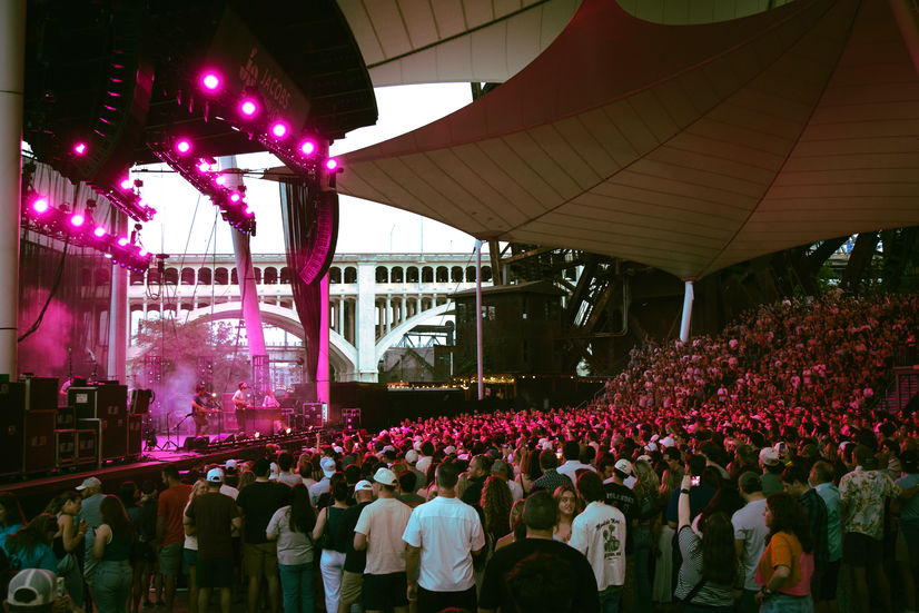 Mt. Joy performing at Jacobs Pavilion in Cleveland, OH on June 5, 2026. Photo by Madison Cozzens