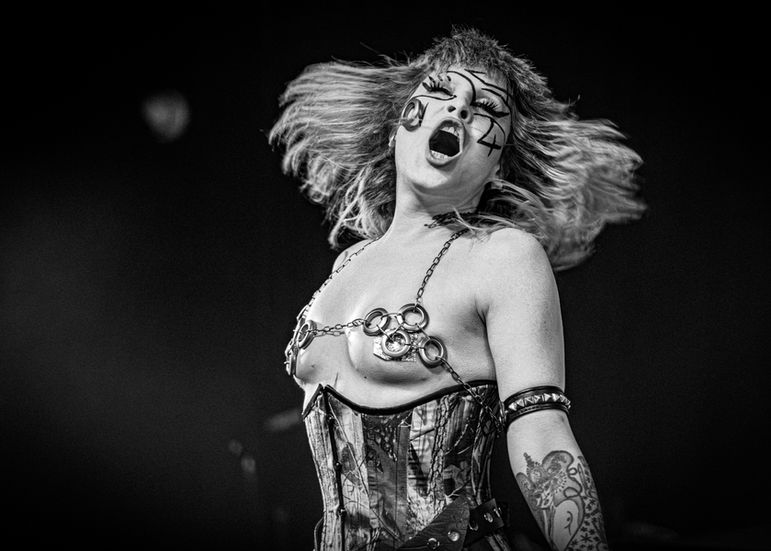 Mz Neon performing at 191 Toole in Tucson, AZ on the Cheeky Freaky Tour. Photos by Ernesto Raul Aguilar