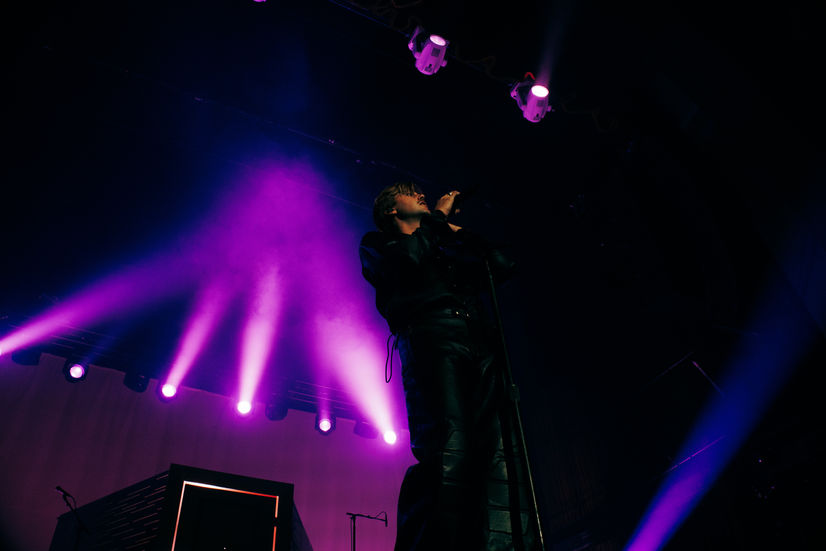 Ruel performing at the Masonic Temple in Detroit, MI for the Kicking My Feet Tour. Photos by Rachel Catherine.