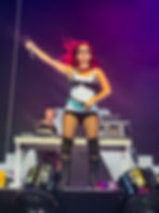 Rose Gray performing live onstage.