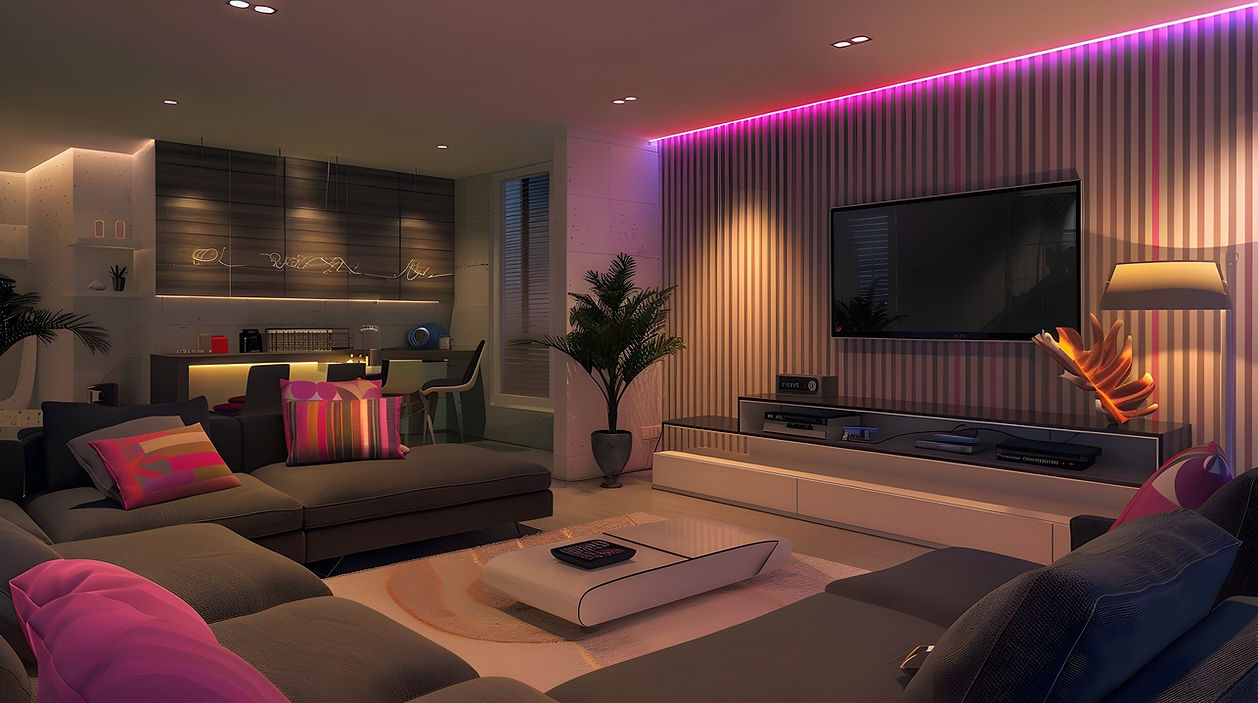Smart Home Lighting Living Room Automation Products by Vecktar Innovations