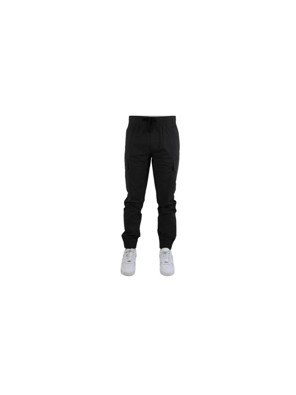 Thumbnail: Mens Stretched Light Weight Cargo Jogger SNAP Button Elastic Waist Band