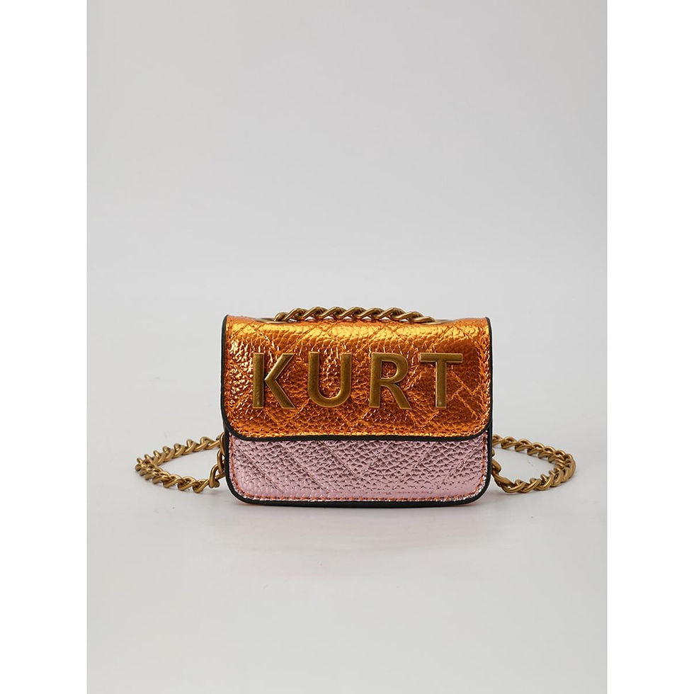 Thumbnail: Mini Magnetic Crossbody Bag – Letter Flap, Chain Strap, Zipper Closure. Multi-