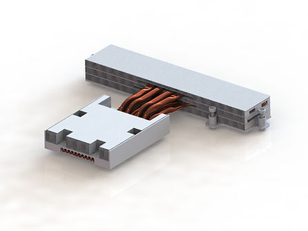 EVAC 1U heat sink designed for high-performance cooling in compact rackmount systems, featuring an aluminum extrusion structure with optimized fin design for efficient heat dissipation.