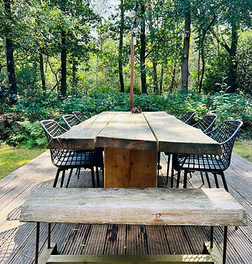 groot terras en eigen tuin