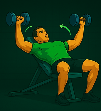 Aperturas de Pectoral con Mancuerna en Banco