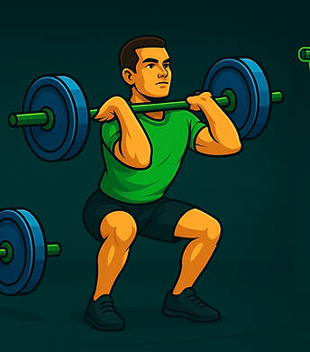 Persona haciendo el ejercicio Hang Power Snatch