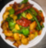 Roast Pork w. Mixed Vegetables