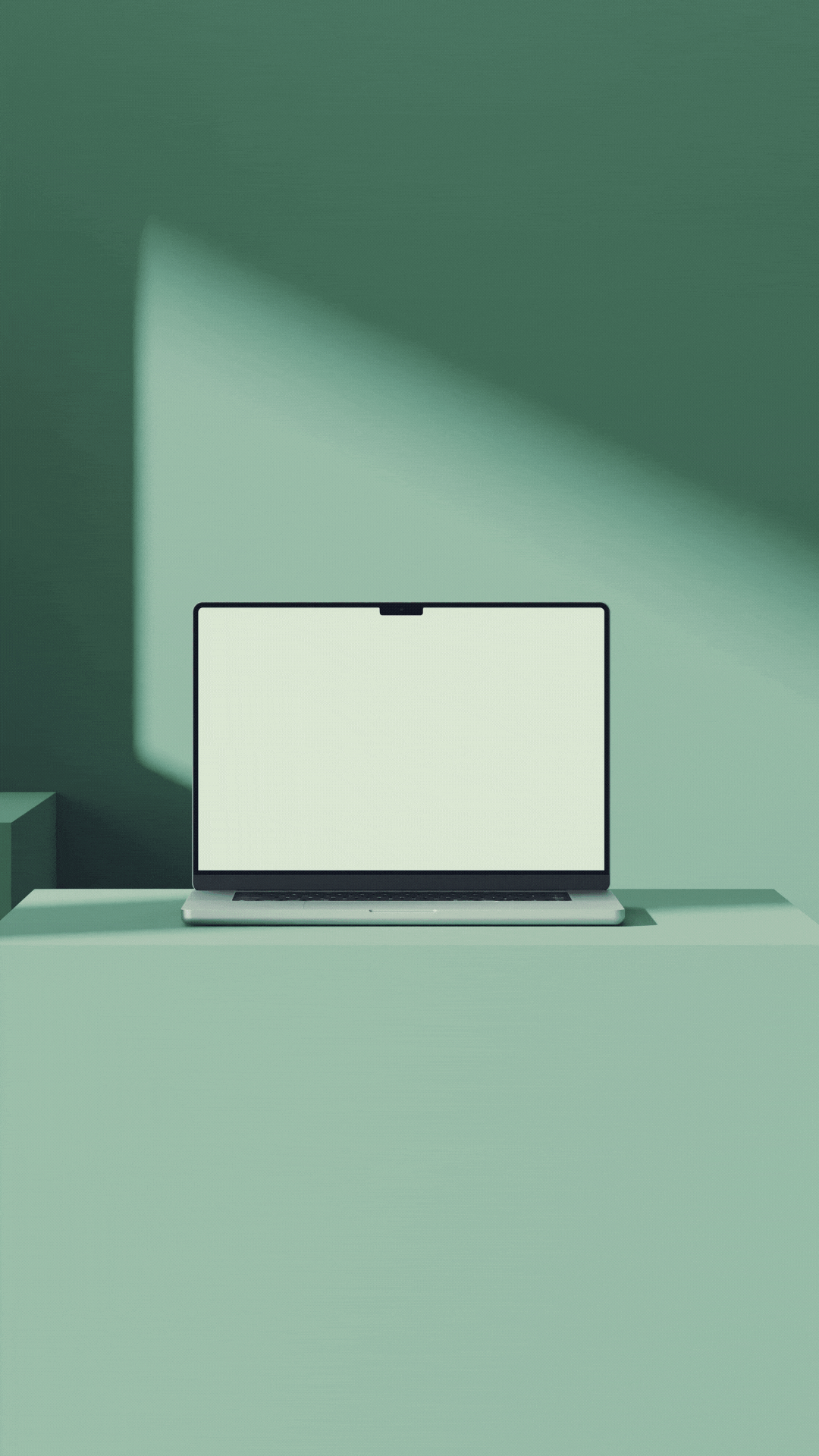 Sage Minimal Website Launch Laptop Mockup Your Story.gif