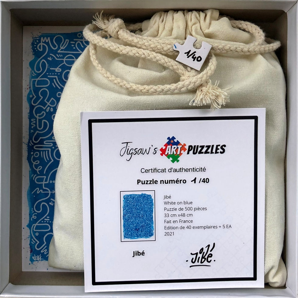 Miniature : Jibé - White on Blue