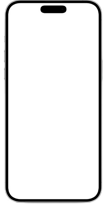 White screen smartphone, a mockup on a black background. iOS App Development Dubai.