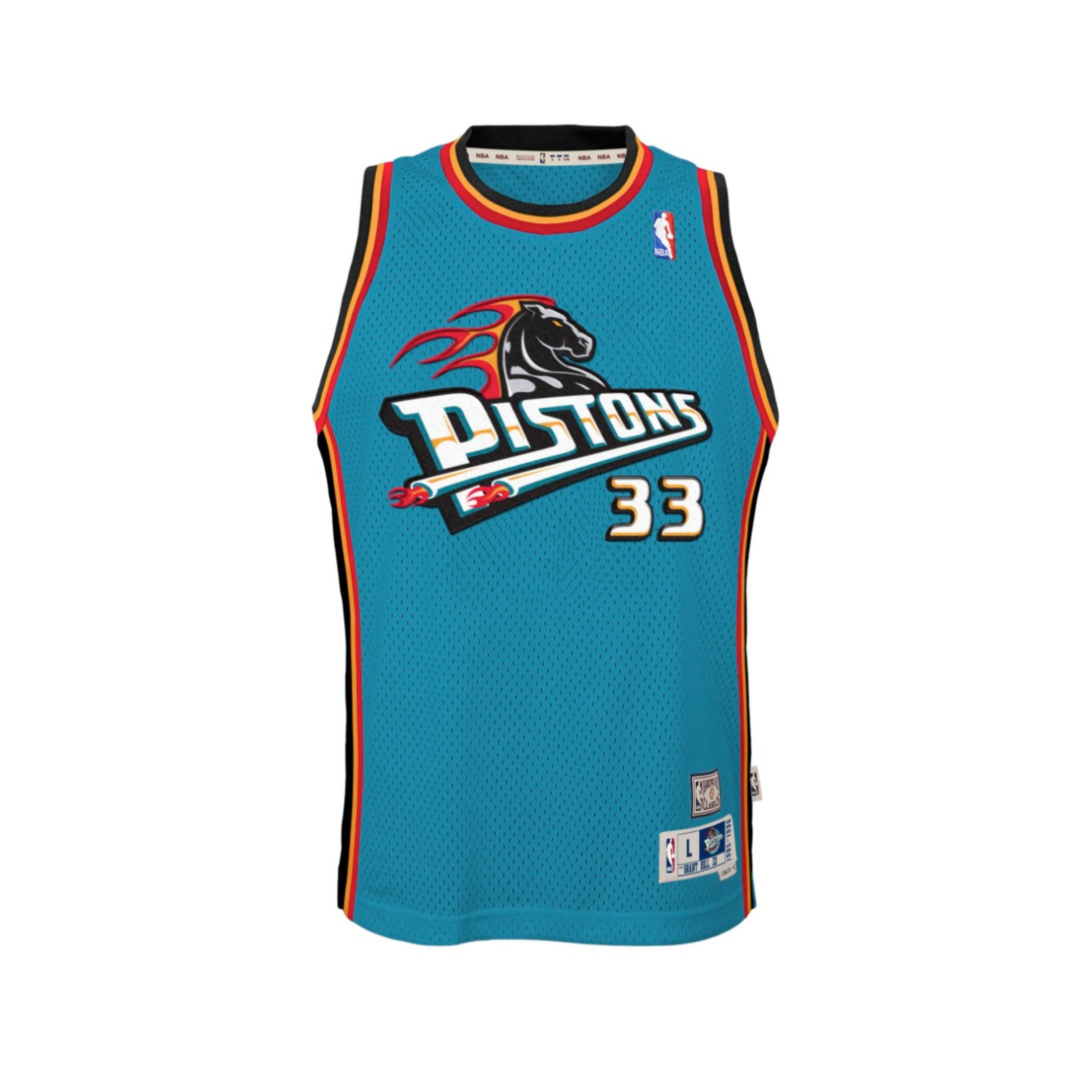 Detroit Pistons Grant Hill Hardwood Classics Road Swingman Jersey