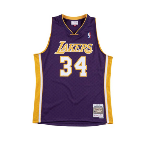 Los Angeles Lakers Mens Jersey Mitchell & Ness #34 Shaquille O