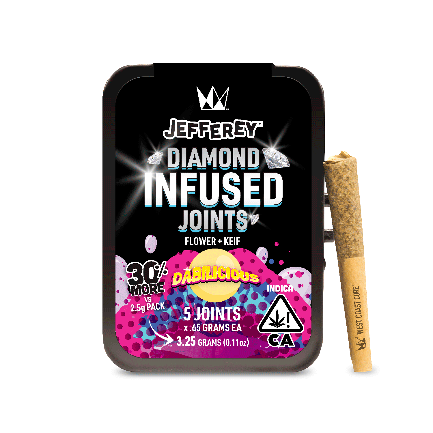 WCC - DABILICIOUS - DIAMOND INFUSED - INDICA - 5PK