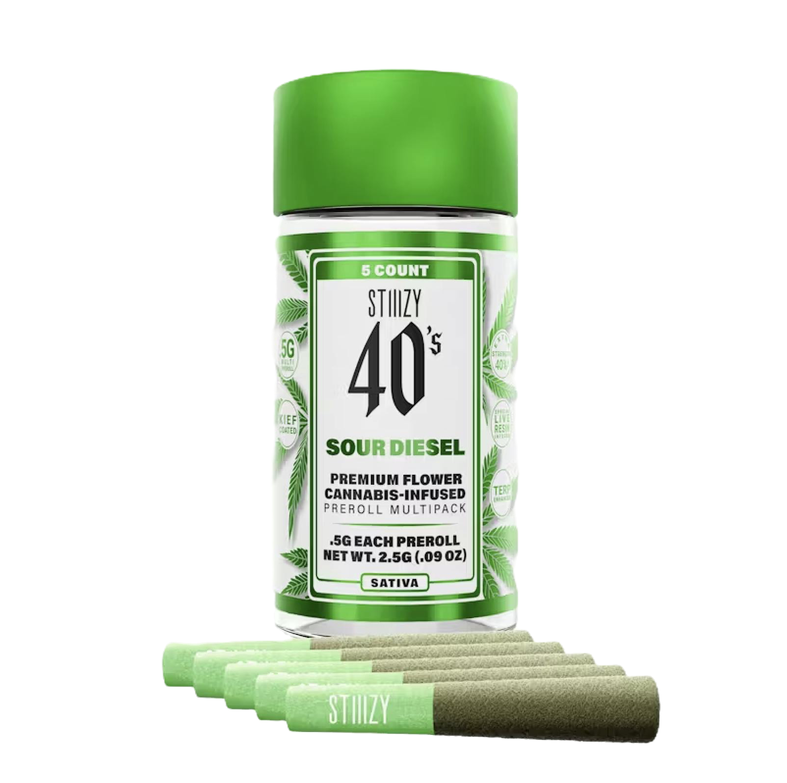 STIIIZY 40'S MULITI PACK - SOUR DIESEL - SATIVA -