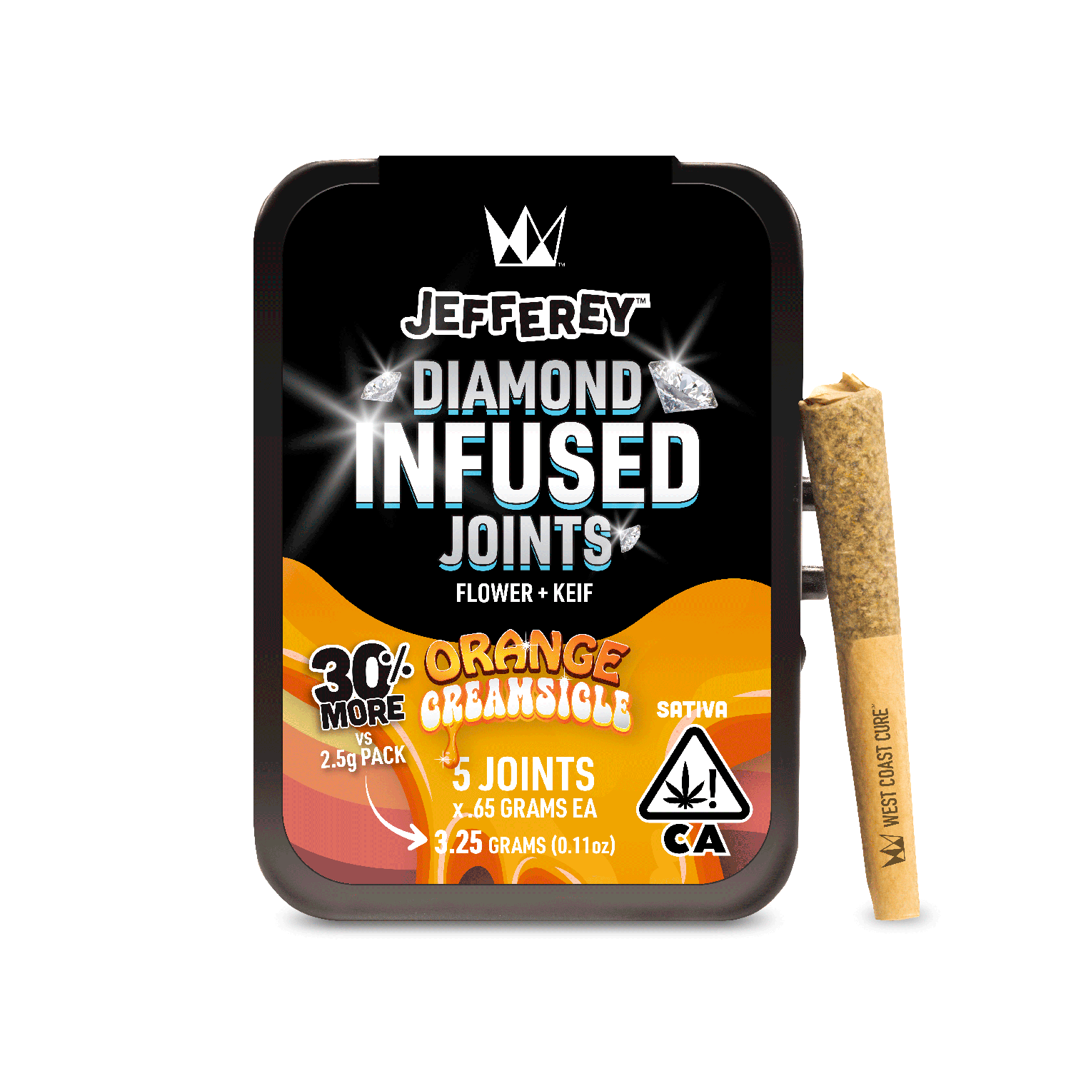 WCC - ORANGE CREAMSICLE - DIAMOND INFUSED - SATIVA - 5PK