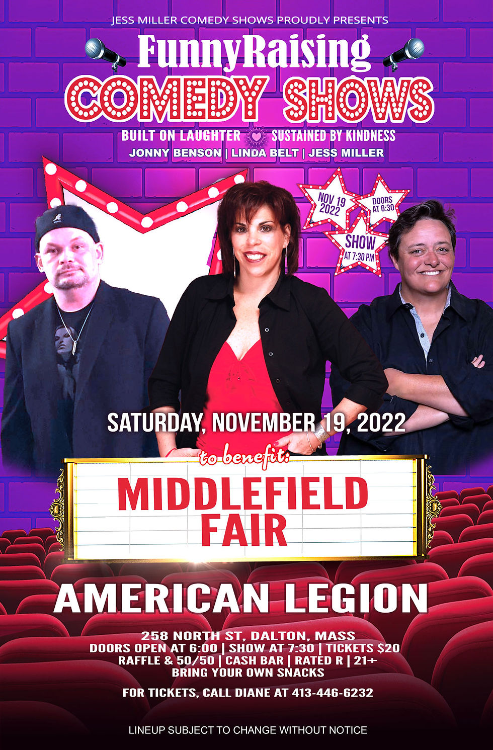 Comedy Night Fundraiser for Middlefield Fair