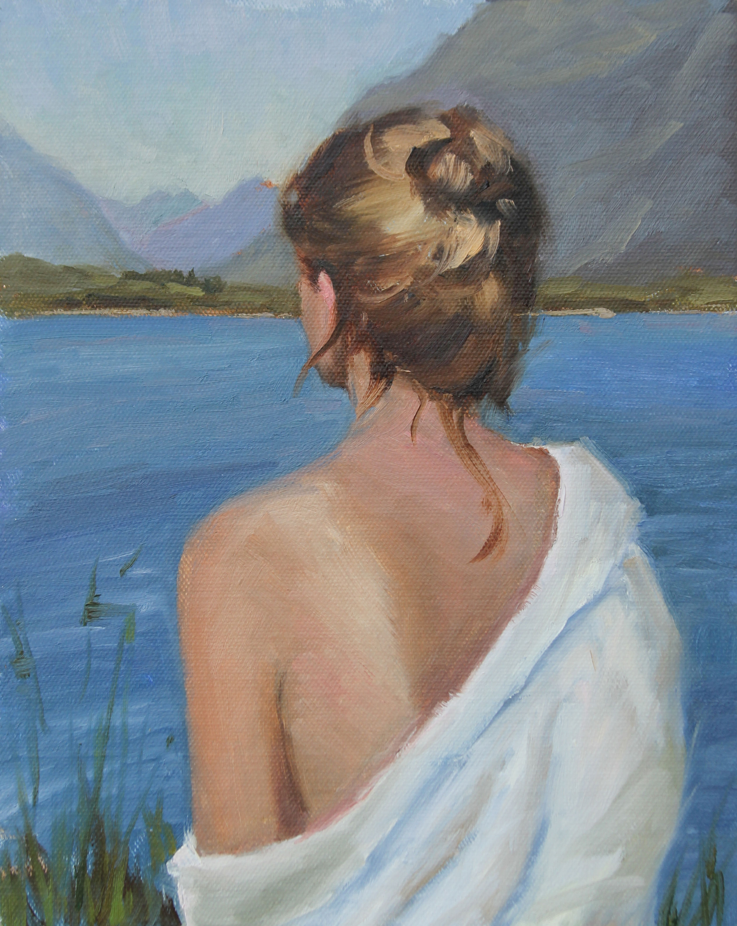 Sapphire at Quinault - Original Oil Painting